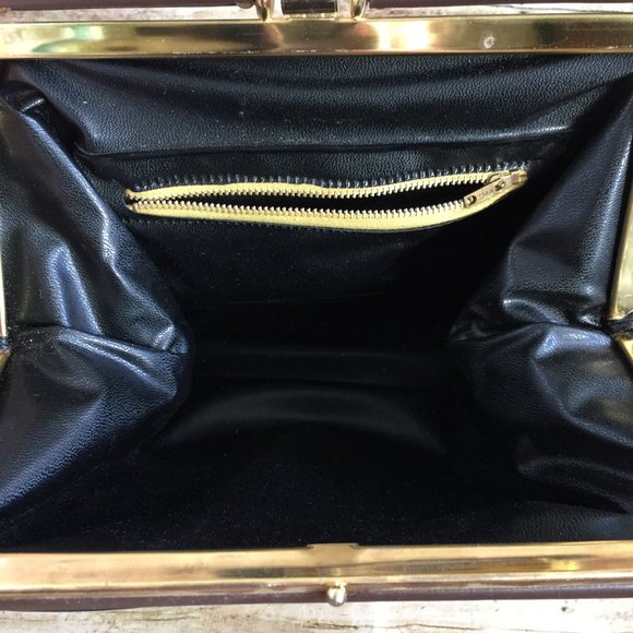 Vintage 50’s Top Handle Snap Closure Purse Handbag - Picture 6 of 9